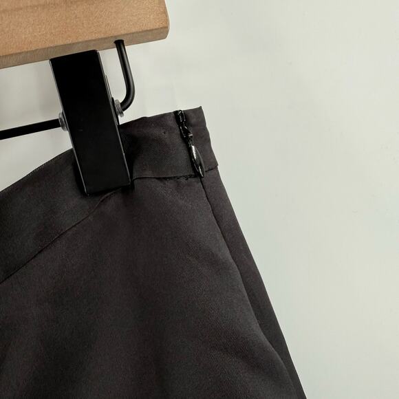 BANANA REPUBLIC Skirt SZ 4 100% Silk Black Knee Length Classic Work Holiday NWT - Picture 7 of 12